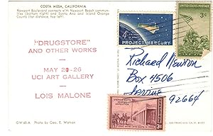 Lois Malone "Drugstore" art announcement