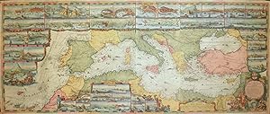 Carte Nouvelle De La Mer Mediterranee ou sont Exactement Remarques tous les Ports, Golfes, Rocher...