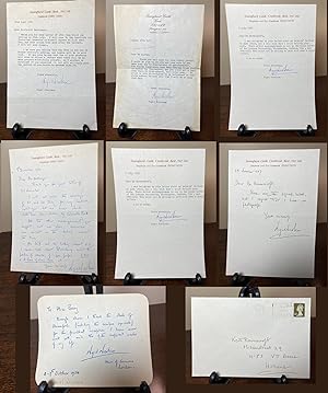 SMALL ARCHIVE OF 11 letters: 7 SIGNED LETTERS FROM NIGEL NICOLSON 2 SIGNED LETTERS FROM HAROLD NI...