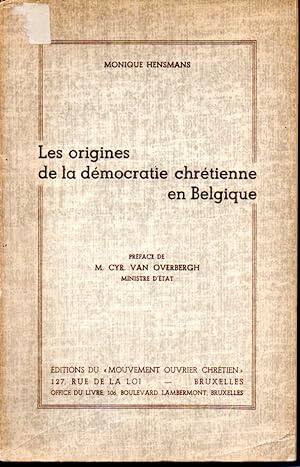 Les origines de la démocratie chrétienne en Belgique