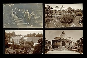 [San Diego, Theosophy] Four "Lomaland" Raja-Yoga College Real Photo Postcards
