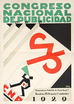 1929 Spanish Exhibition poster, Congreso Nacional de Publicidad