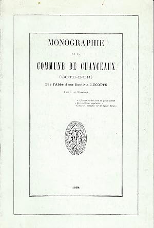 Monographie de la commune de Chanceaux (Côte-d'Or)