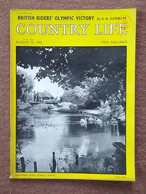 Country Life Magazine No 2900. 1952, August 15th, Miss Caroline Kirkwood, Morville Hall Shropshir...