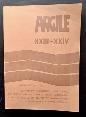 Argile n°XXIII-XXIV : printemps 1981.