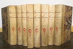 Mémoires de Jacques Casanova de Seingalt écrits par lui-même. 8 volumes.