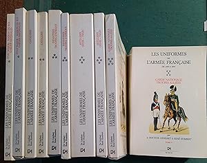 Les uniformes de l'armée française depuis 1690 jusqu'à nos jours. En 10 volumes. Reproduction en ...