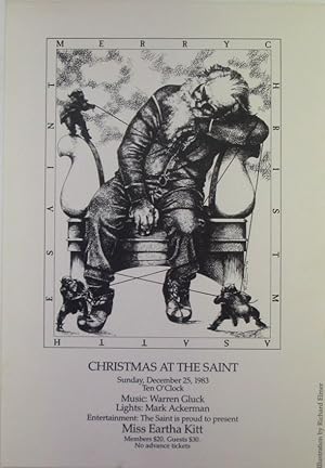 Merry Christmas At the Saint Handbill. Sunday, December 25, 1983