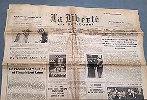 La liberté du Sud-Ouest N° 9907 du 15 mai 1936. Autriche, Italie, Front populaire. 15 mai 1936.