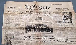 La liberté du Sud-Ouest N° 9922 du 31 mai 1936. 31 mai 1936.