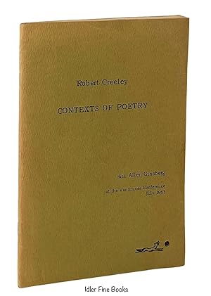 Contexts of Poetry Vol V, No 1.