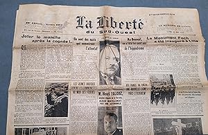La liberté du Sud-Ouest N° 9917 du 25 mai 1936. 25 mai 1936.