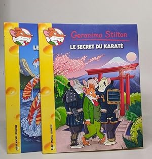 Lot de 2 histoires de Geronimo Stilton: Le secret du karaté n° 65 / Le monstre du lac n°66