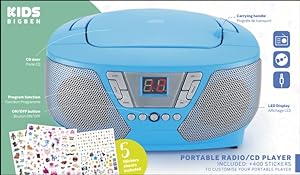 Tragbares CD/Radio - Kids blau NEU