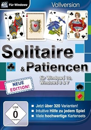 Solitaire & Patiencen für Windows 10, 1 CD-ROM (Neue Edition)