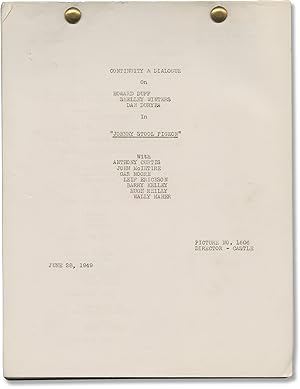 Johnny Stool Pigeon (Original post-production script for the 1949 film noir)