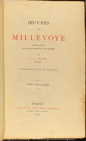 Oeuvres de Millevoye. Tome III