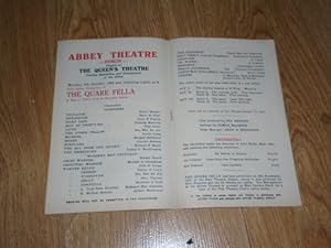 Programme: Abbey Theatre Dublin Monday, 8th October, 1956 First Abbey Production of The Quare Fella