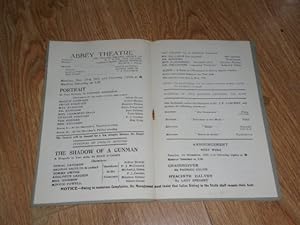 Programme: Abbey Theatre Dublin November 23rd, 1925 Portrait In Two Sittings