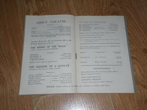 Programme: Abbey Theatre Dublin March 8th, 1927 The Rising of The Moon a Play in one Act by Lady ...