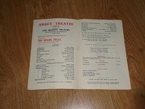 Programme: Abbey Theatre Dublin Monday, 29th August, 1960 Second Week of The Quare Fella A Play i...