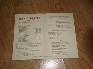 Programme: Abbey Theatre Dublin Monday, 5th January, 1942 Second Week of Forget Me Not A Play in ...