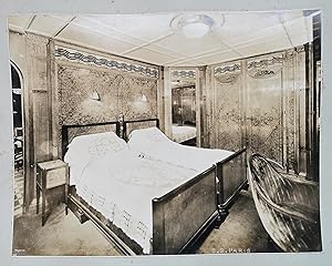 Cabine de l'Appartement de Grand Luxe - SS PARIS Compagnie Générale Transatlantique - photographi...