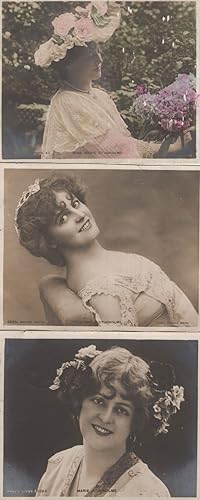 Marie Studholme Edwardian Actress Queens Midget 3x Old Miniature Postcard s