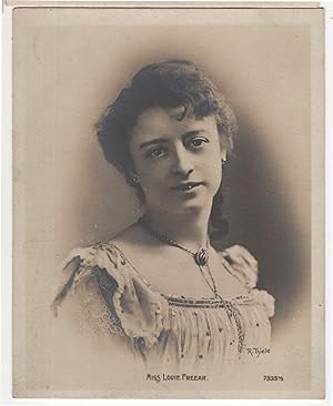 Miss Louise Freear Edwardian Actress Comedian Rotophat Old Miniature Postcard