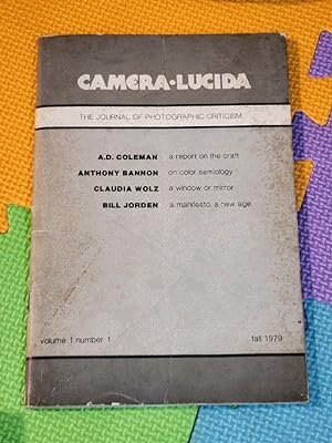 Camera Lucida: The Journal of Photographic Criticism (Volume 1, Number 1)