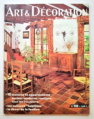 ART ET DÉCORATION N° 138 septembre 1968. 10 maisons et appartements tout en couleurs - Les cuisin...