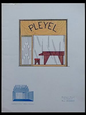 MOBILIER ET DECORATION JUIN 1925 - PIANO PLEYEL, RENE HERBST