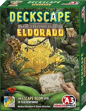 ABACUSSPIELE 38183 - Deckscape - Das Geheimnis von Eldorado, Escape Room Spiel, Kartenspiel, 12,6...
