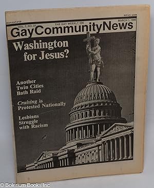 GCN: Gay Community News; the gay weekly; vol. 7, #31, March 1, 1980; Washington for Jesus