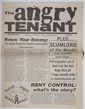 The angry tenant, issue #1 (Winter 2003) // El inquinino/a enojado/a número 1, primavera 2003 "Yo...