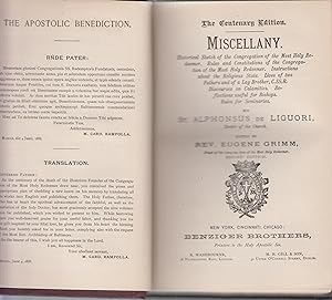 Miscellaneous subject: Ascetical Works of St Alphonsus