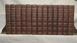 Francis Parkman's Works. New Library Edition. 13 vols 3/4 brown morocco fine binding, 1901.
