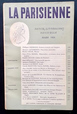 La Parisienne. Revue littéraire mensuelle : n°26, mars1955.