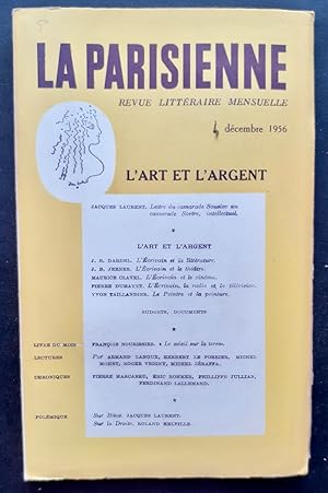 La Parisienne. Revue littéraire mensuelle : n°39, décembre 1956, L'art et l'argent.