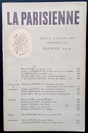 La Parisienne. Revue littéraire mensuelle : n°14, février 1954.