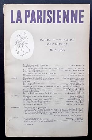 La Parisienne. Revue littéraire mensuelle : n°6, juin 1953.