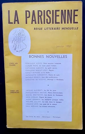 La Parisienne. Revue littéraire mensuelle : n°40, janvier 1957 : Bonnes nouvelles.