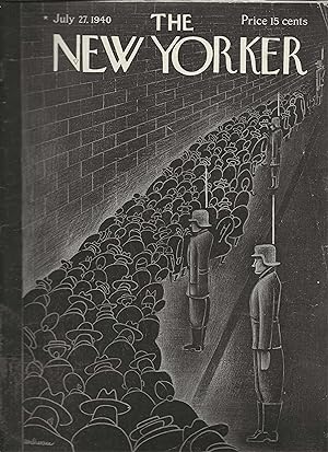 The New Yorker July 27, 1940 Christina Malman Cover, Complete Magazine