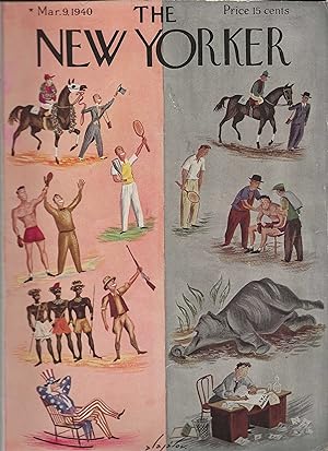 The New Yorker March 9, 1940 Constantin Alajalov Cover, Complete Magazine