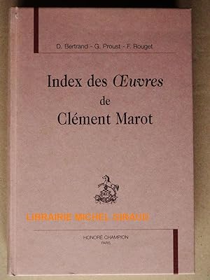 Index des oeuvres de Clément Marot