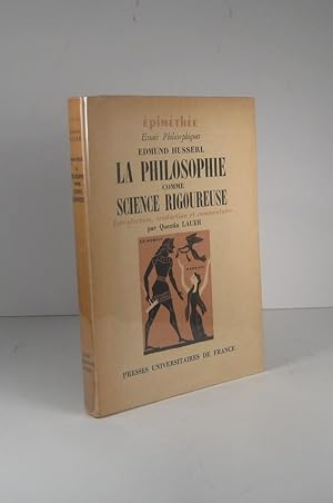 La philosophie comme science rigoureuse