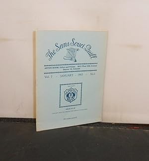 The San Souci Press of Anton Bohm - The Sans Souci Quill Volume 7 No 1 January 1963