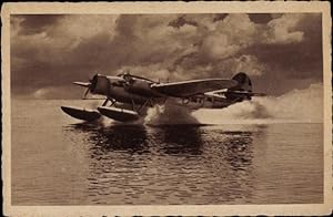 Ansichtskarte / Postkarte Italienisches Militärflugzeug, Wasserflugzeug