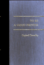 To be a good printer : our four commitments