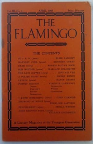 The Flamingo. April, 1929. Vol. III., No. 4